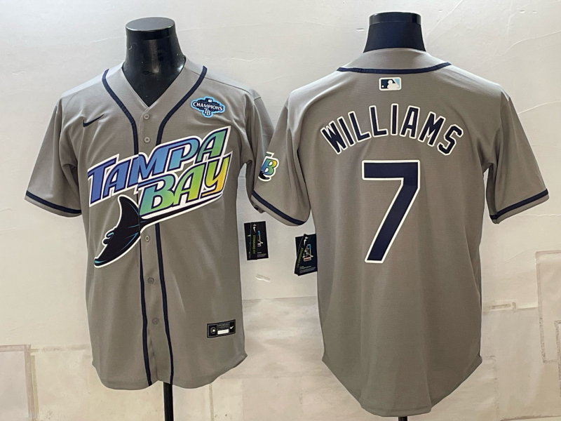 Men 2026 Tampa Bay Rays #7 Williams grey Game Nike MLB Jersey 101202->tampa bay rays->MLB Jersey